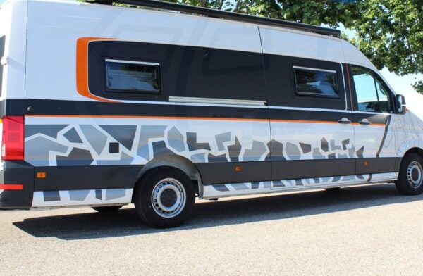 Decoración furgo camper Crafter, MAN TGE