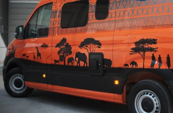 Decoración furgo camper Crafter, MAN TGE