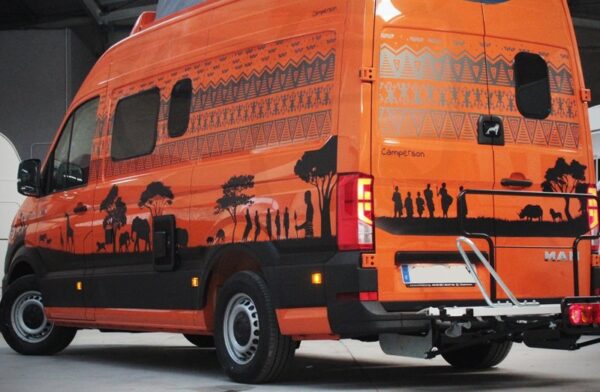 Decoración furgo camper Crafter, MAN TGE