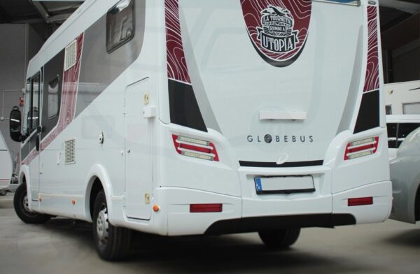 globebus trasera Decoración autocaravana Globebus