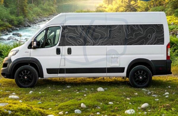 Vinilos para Furgo Camper a Medida | Curvas de nivel